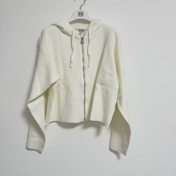 Loewe Anagram wool-blend zip-up hoodie - Picture 4 of 12